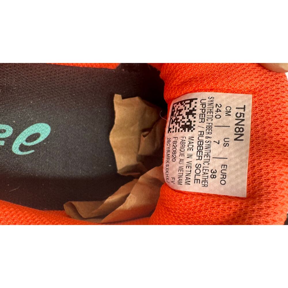 ASICS Trail Running Shoes Black Orange Gel Venture Women’s US 7 - Picture 8 of 9